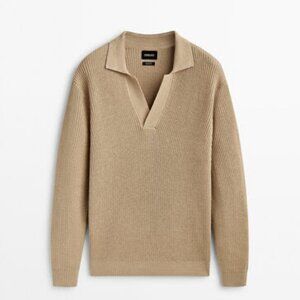 Massimo Dutti Men’s Tan Sweater. Like New.